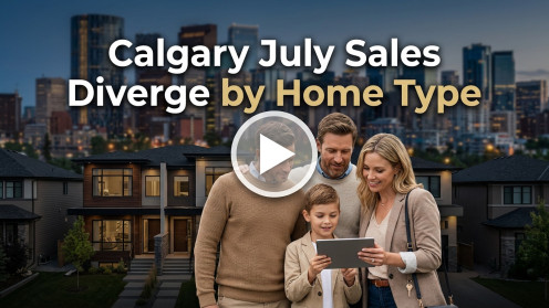 Calgary July Sales Diverge by Home Type